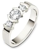 3.5mm modern white gold diamond wedding band ring (0.87cts diamonds 14K Gold)
