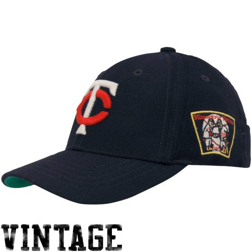 Minnesota Twins Hat: '47 Brand Tradition Cooperstown Navy Wool Stretch Fit Hat