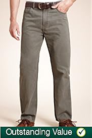 Straight Leg 5 Pocket Jeans