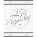 Stafford Silver 25th Anniversary Invitations 25 Per Pack