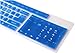 CaseBuy® Standard Size Silicone Gel Fullsize Keypad Keyboard Cover Protector Skin for PC Computer Desktop (Semi-Blue)
