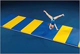Mancino 5x10 Red / Royal Blue Floor Exercise, Landing, Training, Tumbling Folding Gym Mat