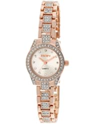 Elgin Womens Rose Gold and Austrian Crystal Watch EG9043