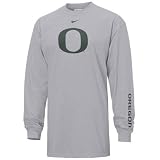 Nike Oregon Ducks Ash Classic Logo Long Sleeve T-shirt