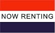 Now Renting MESSAGE Flag - 3 foot by 5 foot Polyester (NEW)