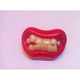 BABY DUMMY SOOTHER PACIFIER FUNNY TEETH NOVELTY
