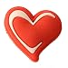 Urban Boundaries Novelty Shoe Decorations/Charms for Clogs, Crocs, Bracelets, & More (Sold Individually or in Packs) - Classic Heart ($.99)