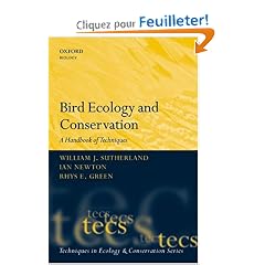 Bird Ecology and Conservation: A Handbook of Techniques