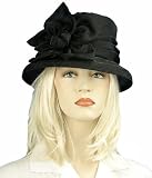 Retro Organza Hat with Short Brim in Assorted Colors
