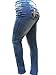 Jack David Womens Plus Size Distressed Ripped Destroy Blue Denim Jeans Skinny Bootcut Pants