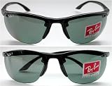 $170 Ray Ban Sidestreet Sunglasses Black Polarized 4065 by Ray Ban