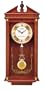 Seiko Wall Pendulum Clock Dark Brown Solid Oak Case