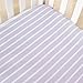 CoCaLo Mix & Match Candy Stripe Fitted Sheet, Violet