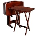 Curved TV Tables 5-pc. Set - Walnut