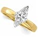 Two Tone Diamond Solitaire Ring (Center stone is included)