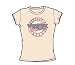 90210 - To Be Or Not To Be - Junior Cream Sheer Cap Sleev T-Shirt For Women