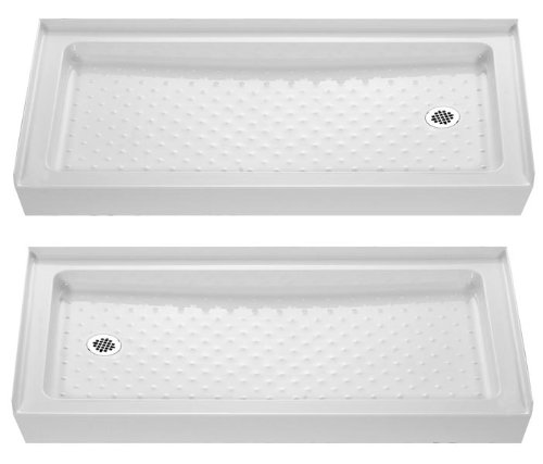 DreamLine SHTR-1130601-00 Amazon Left Hand Drain Shower Tray, White