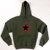 Red China Star Hooded Sweatshirt