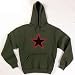 Red Star Hoody in Olive Drab