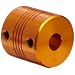 Lovejoy Beam Coupling, ES Series Single Beam Set Screw Style, Aluminum, Metric, Complete Coupling