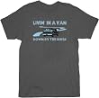 SNL Livin' in a Van Down By the River Adult Charcoal T-shirt Tee