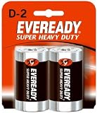 Eveready Heavy Duty 1250BP-2 D Batteries (2-Pack)