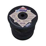 LoNoiz .130-Inch 3-Pound Spool Commercial Grade Spiral Twist Quiet Grass Trimmer Line, Black #LN130MSP-2