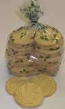 Gourmet Food : Scott's Cakes 1 lb. White Sugar Shortbread Cookies in a Holly Bag
