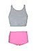Xidi Women Girl High Waist Retro Bikini Swimsuit Set