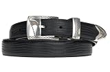 MagicBelt Classic Black Lizard with Golf Flag Buckle