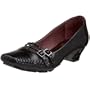 indigo by Clarks Women's Circus T-Strap,Black/Black Patent,9 M US