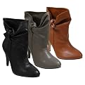 Women's Glaze by Adi High Heel Suede Knot Accent Boots