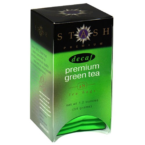 Stash Premium Decaf Premium Green Tea, Tea Bags, 18-Count Boxes (Pack of 6) by Decaf Teas