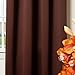 Best Home Fashion Thermal Insulated Blackout Curtains - Antique Bronze Grommet Top - Chocolate - 52