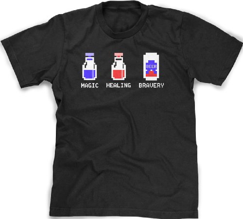 8-Bit Potions T Shirt funny video game shirt gamer tee 4XL