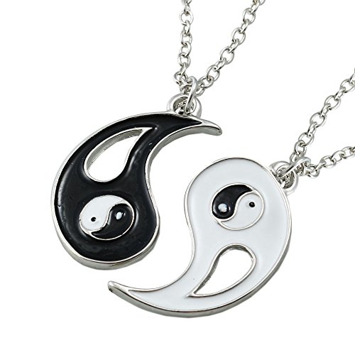 Um jewelry alloy puzzle yin yang necklace 2 piece split…