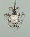 Murray Feiss F1879/1BRB Maison de Ville 1-Light Mini Duo-Mount Chandelier with Prismatic Glass Crystals, British Bronze