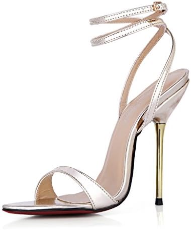 E FILLE PATRE Women's Zymurgye High Heel Cingulate Sandals Light Gold 10 M US