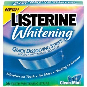 Listerine Whitening-Instant Dissolving Whitening Strips, 56 Strips