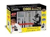 from National Geographic 47 Piece 1200X Die Cast Microscope Set - - Kids Childrens Science Educational Toy Kit
