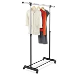 Buy Honey-Can-Do GAR-01124 Expandable Bar Garment Rack, Chrome Black by Honey-Can-Do