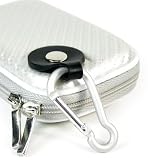 - Pearl White / Silver / Light Gray Color JJAK1 High Quality Mini Hard Shell Carrying Case for Compact Nikon Coolpix S4000 26202 12 12.0MP Digital Camera Cover (+ 1pc Name TAG) -- Best Seller on Amazon!