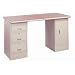 Lyon DD2913 Pressed Wood Over Steel Top Pre-Engineered Modular Work Station with 3 Perfect Fit Drawers and 1 Cabinet, 60" Width x 28" Depth, Dove Gray