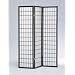 3-Panel Black Wood Shoji Screen / Room Divider