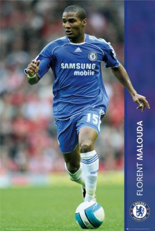 Chelsea- Florent Malouda Sports Poster Print, 24x36