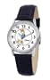 Disney Men's D065S001 Daisy Duck Black Leather Strap Watch