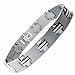 Titanium Link Bracelet Satin High Polish 8.5