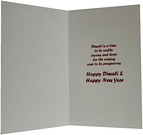 Pack of 4 - Diwali / Deepavali Festival Indian Greeting Card - Diwali Wishes