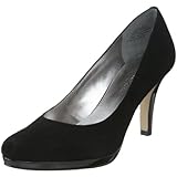 AK Anne Klein Women's Wystere Platform Pump,Black Suede,7.5 M US