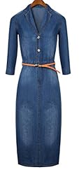 Elbow Length Sleeves Denim Jumpsuit 